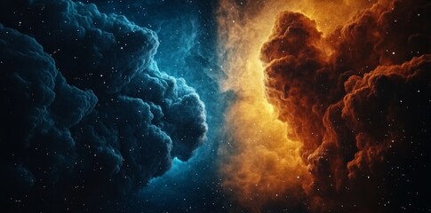 Wall Mural - clouds of colored space galaxy clouds. starry night cosmos. supernova background.