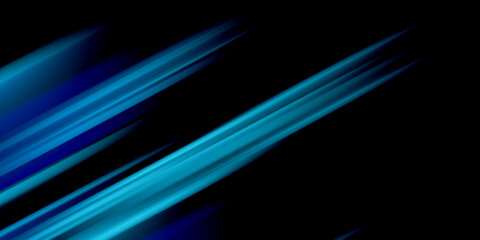 Wall Mural -  abstract blue and black  background with lines,  abstract modern blue background blur motion line speed