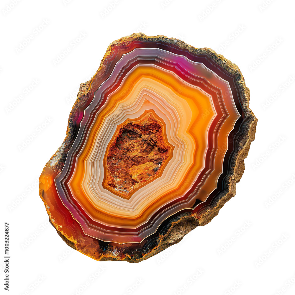 Banded agate rock, stone, gem, specimen PNG transparent background ...