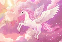 Pegasus Horse With Wings Art Print Free Stock Photo - Public Domain ...