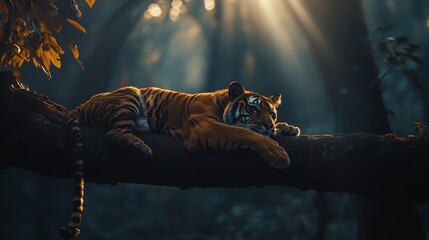 Tiger in zoo HD 8K wallpaper Stock Photographic Image