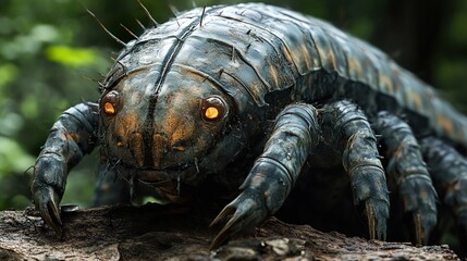 Canvas Print - Close-Up of a Creepy Fantasy Creature in the Forest