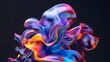 © Kraiwit - Dreamlike 3D Rendered Organic Abstractions with Undulating Colors and Biomorphic Shapes