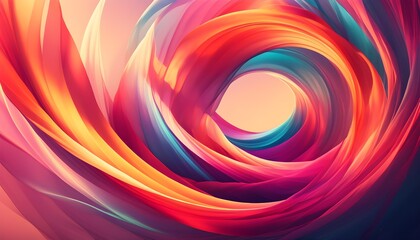 Wall Mural - Dynamic Colorful Swirl of Abstract Art for Inspiring Background Design