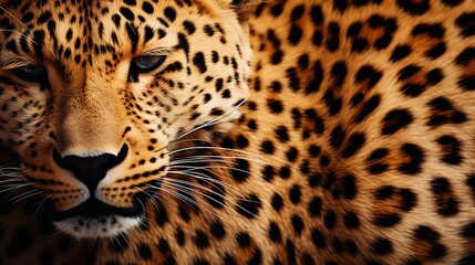 Poster - Close-up of a Leopard's Face