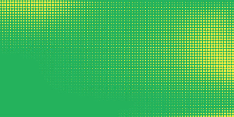 Wall Mural - dots halftone yellow green color pattern gradient texture background.