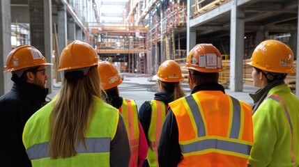 Wall Mural - construction site worker orientation program: genera