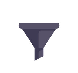 Poster - This minimalist funnel icon is perfect for representing sales funnels, marketing strategies, and business processes