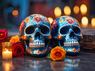 AI-generated image of Día de los Muertos Day of the Dead celebration
a unique and colorful event and culture that emphasizes remembrance and the continuity of life
