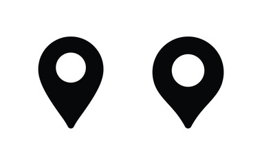 Sticker - pin maps icon, location sign vector