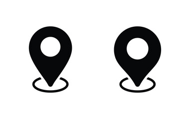 Sticker - pin maps icon, location sign vector