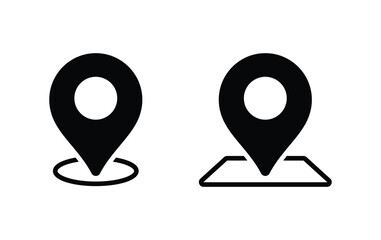 Sticker - pin maps icon, location sign vector