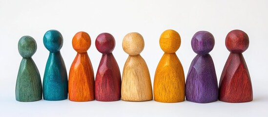 Colorful Wooden Figures