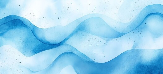 Wall Mural - abstract illustration of a blue watercolor background with a watery wavy texture made for wallpapers