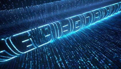 Matrix binary code representing the acronym WPA3, embodying the essence of Wi-Fi Protected Access 3 security technology