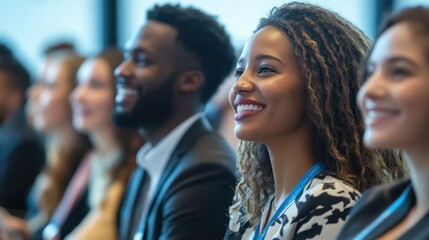 Wall Mural - Show a corporate event celebrating diversity and inclusion, with diverse speakers, activities, and networking opportunities