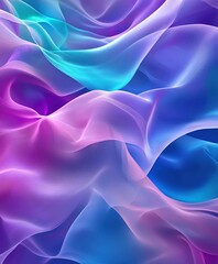 Wall Mural - 3d abstract wallpaper, a background for mobile phones, featuring colorful waves of color