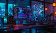 © AhmadTriwahyuutomo - Modern Workspace with Computer Displaying AI Algorithms and Neural Networks