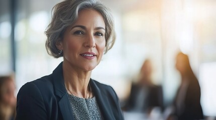 Poster - Professional Woman in Elegant Business Attire