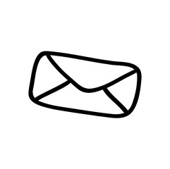 drawing mail icon vector illustration