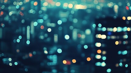 Sticker - Blurred City Lights at Night