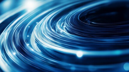 Aufkleber - A mesmerizing swirl of blue light and energy, creating a dynamic visual effect that conveys motion and depth.