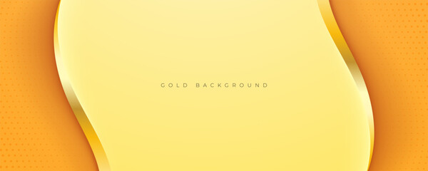 Wall Mural - abstract luxury gradient background gold color decorative design