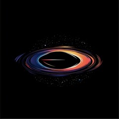 Wall Mural - Black hole in space