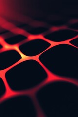 Poster - Abstract red and black grid