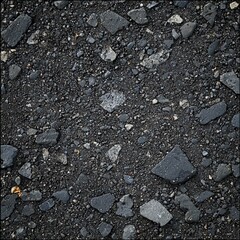 Poster - Rough, dark gravel texture