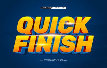 Wall Mural - quick finish editable text effect with a race and speed text style