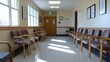 © AURA COLLECTIONS - A waiting area with empty chairs and natural light.