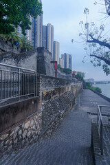 Wall Mural - Old buildings of traditional Chinese ancient city walls