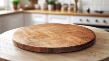 Wall Mural - Wooden Cutting Board on Kitchen Table