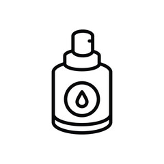 Sticker - Black line icon for lotion