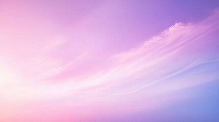 Poster - Soft Pastel Sky with Gentle Cloud Patterns