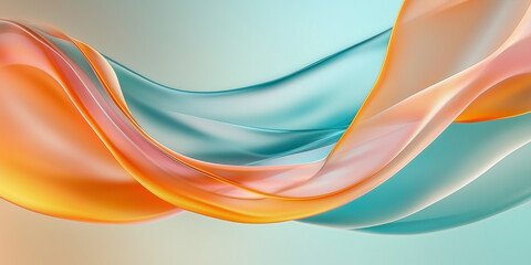 Wall Mural - Beautiful abstract multi colored satin and cloth textured background wallpaper art concept