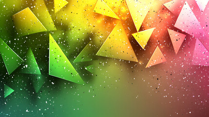 Wall Mural - colorful geometric shapes create an abstract background with vibrant patterns and gradients in a cre