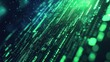 © Business Pics - Technology computer cyberspace internet digital data network programming communication coding concept - Abstract green digital binary code matrix texture background