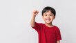© srenhouse - Asian boy with Victory Fist hand