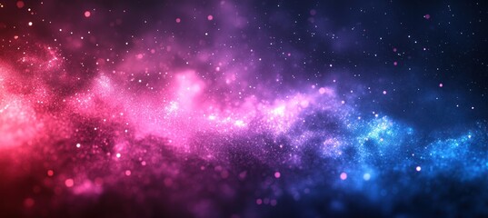 abstract cosmic nebula with pink and blue colors