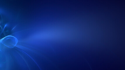 Wall Mural - 3d manual rendering abstract blue fractal light background. its not ai generatd illustration.