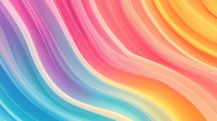 Wall Mural - Abstract Colorful Waves Background for Design