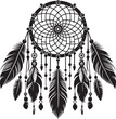 © Md Hasan - Dream catcher silhouette vector illustration isolated on a white background