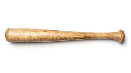 A baseball bat on solid white background, single object