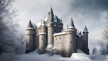 Wall Mural - castles with winter