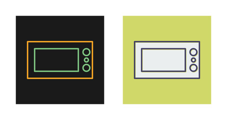 Canvas Print - Microwave Vector Icon