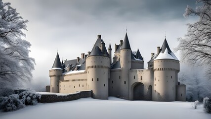 Wall Mural - castles with winter