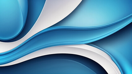 Abstract blue wave background