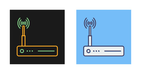 Sticker - Router Vector Icon